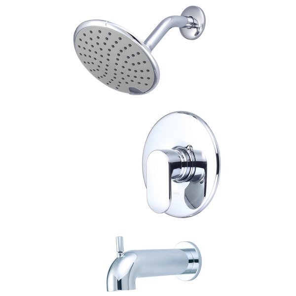 Pioneer Single Handle Tub/Shower Trim Set in Chrome T-2334-7S